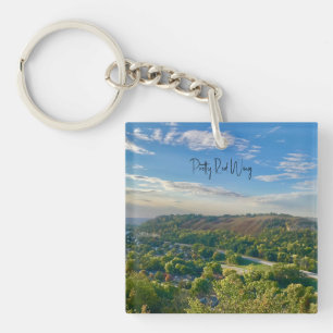 Pretty Red Wing Acrylic Keychain