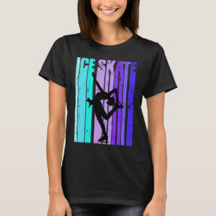 Pretty Retro Figure Skates Ice Skates Ice Skating  T-Shirt