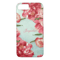 Pretty Retro Flower Elegant Stylish Chintz Peonies