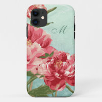 Pretty Retro Flower Home Decor Chintz Peony n Bird