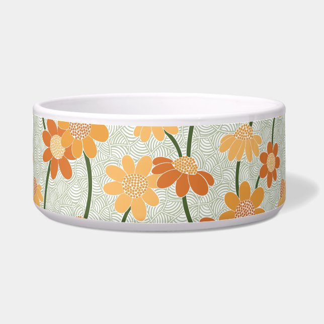 Pretty retro muted 1970s flowers (Front)