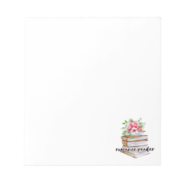 Pretty Romance Book Lover Bloc-notes (Devant)