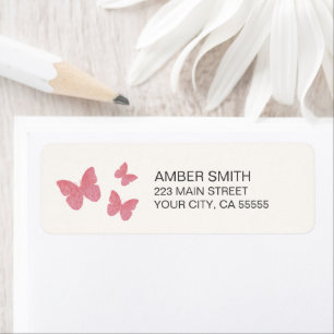 Pretty Rose Aquarelle Papillon Nature