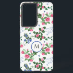 Pretty Rose Garden Floral Monogram  Samsung Galaxy Case<br><div class="desc">Add a touch of elegance and beauty to your Samsung Galaxy S21 Ultra with our Pretty Rose Garden Floral Monogram Case. This stunning phone case features a vibrant and colourful floral pattern that will instantly brighten up your day. The personalized monogram adds a unique and personal touch to the case,...</div>