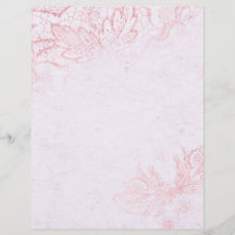 Pretty Rose Pink and Foil Effect Paper