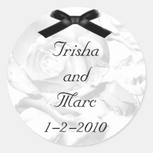 Pretty Rose Wedding Stickers
