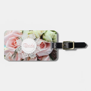 Pretty Roses Custom Bride's Luggage Tag