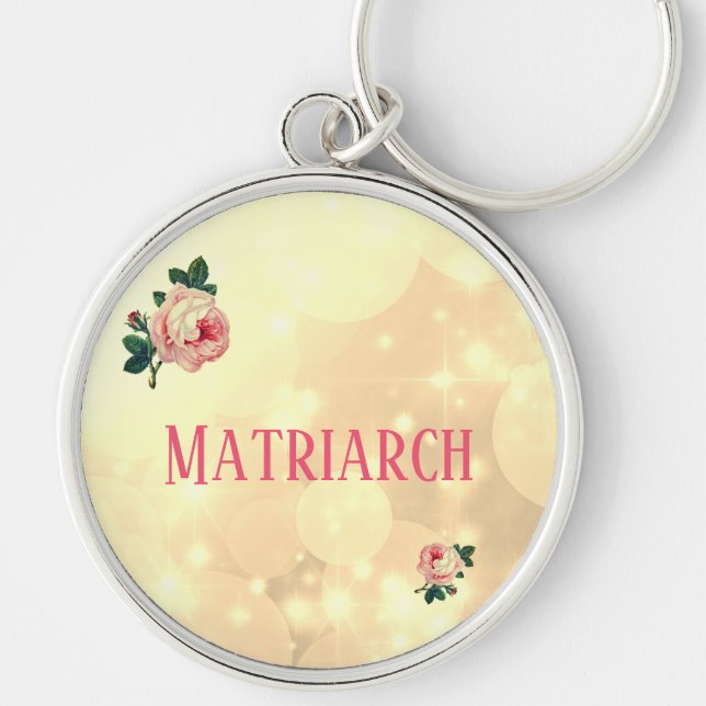 Pretty Roses Matriarch Mother Keychain (Front)