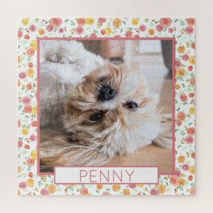 Pretty Roses Pet Photo Puzzle