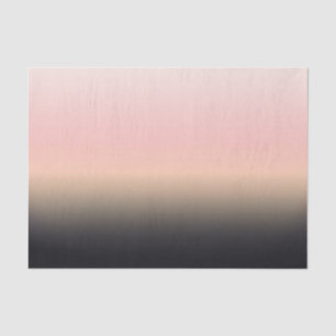 Pretty Rusted Black to Pink Gradient Ombre Tissue Paper
