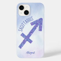 Pretty Sagittarius Sign Personalized Purple