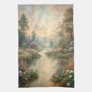 Pretty Scenic Lake Kitchen Towel