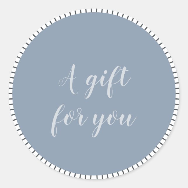 Pretty Script Small Business Customer Gift For you Classic Round Sticker (Front)