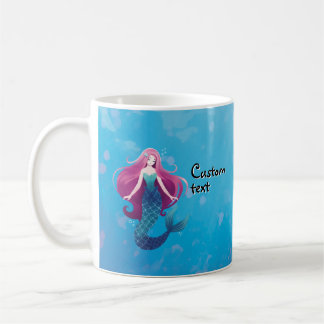 Pretty Sea Mermaid Personalized Mug