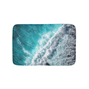 Pretty Sea Waves Best gift for nature lovers Bath Mat