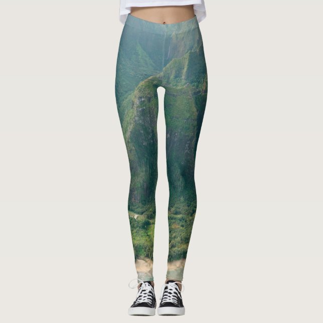 Pretty Seascape Leggings (Front)