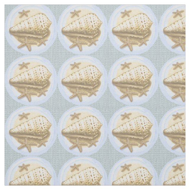 Pretty Seashell Fabric (Swatch)