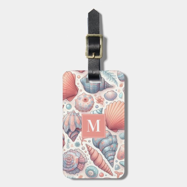 Pretty Seashells Luggage Tag (Front Vertical)