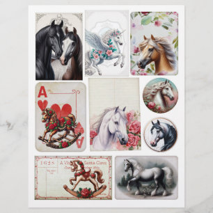 Pretty set of Mixed Horse Themed Ephemera