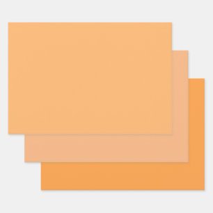 Pretty Shades of Peach Wrapping Paper Sheet
