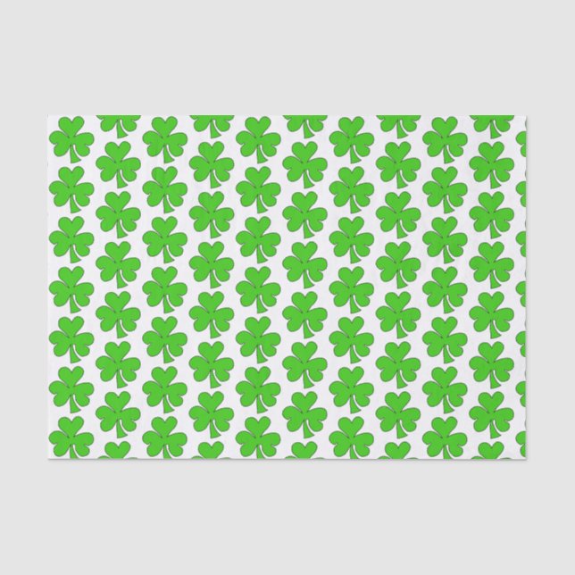 Pretty Shamrocks Tissue Paper (Front)