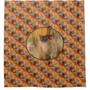 Pretty Siamese Cat Animal Pattern 