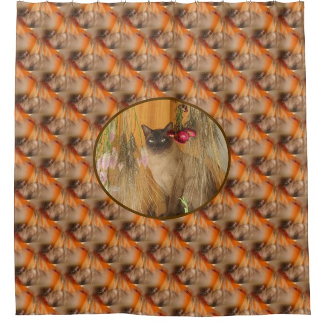 Pretty Siamese Cat Animal Pattern  (Front)
