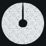 Pretty Silver Christmas Snowflakes on Winter White Brushed Polyester Tree Skirt<br><div class="desc">Mixed sized pretty silver grey (grey) snowflakes are scattered throughout this Christmas seasonal pattern. This cute festive design with a crisp winter white background is sure to please any age and perfect for anyone who likes soft and delicate xmas patterns.</div>