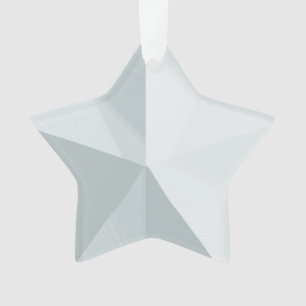 Pretty Silver Star Christmas Ornament Template