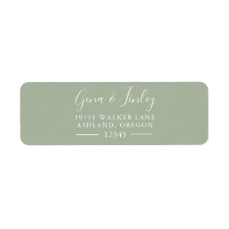 Pretty Simple modern and elegant return address