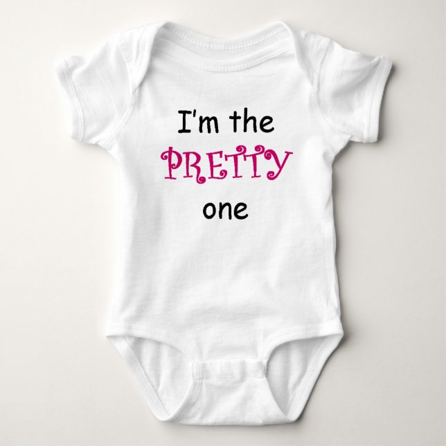 Pretty & Smart Baby Bodysuit (Front)