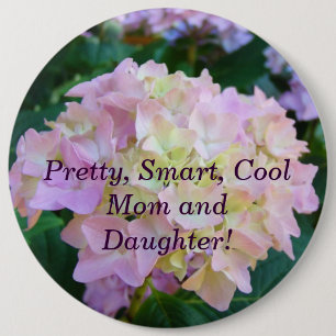 Pretty Smart Cool Mom and Daughter Button Flowers