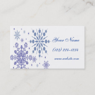 Pretty Snowflakes Business Card