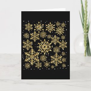 Pretty Snowflakes T Shirt Winter Skiing Vacation T Card