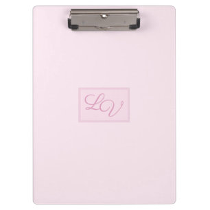 Pretty Soft Pink and Blush Clipboard