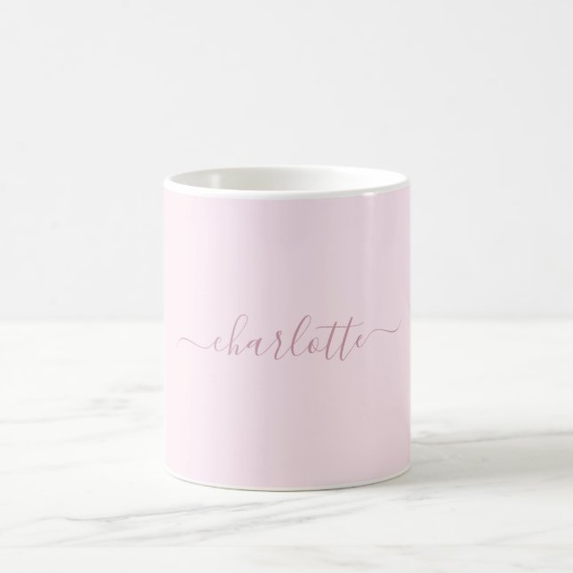 Pretty Soft Pink and Blush Coffee Mug (Center)