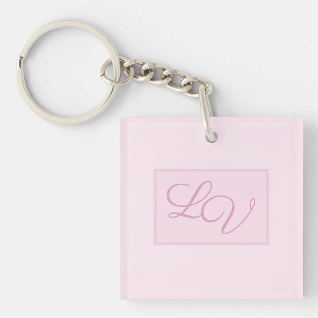 Pretty Soft Pink and Blush Keychain (Front)