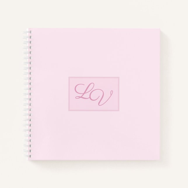 Pretty Soft Pink and Blush Notebook (Front)