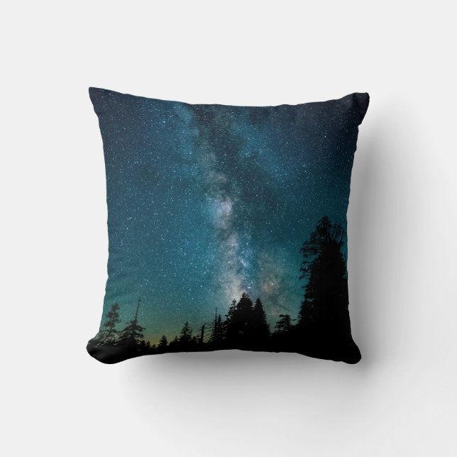 Pretty Space Throw Pillow (Front)