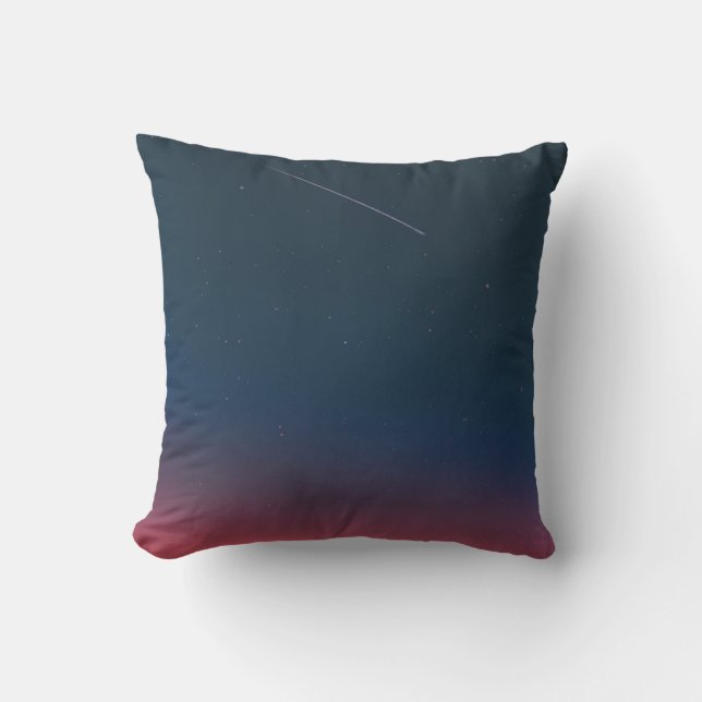 Pretty Space Throw Pillow (Front)