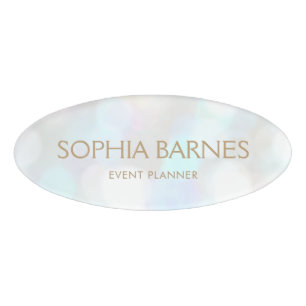 Pretty Sparkling Bokeh Event Name Tag