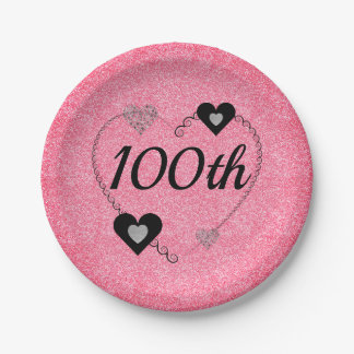 Pretty special party plates 100th