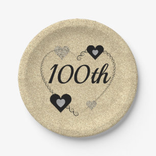 Pretty special party plates 100th