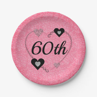 Pretty special party plates 60th
