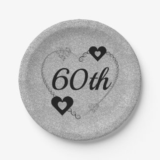 Pretty special party plates 60th