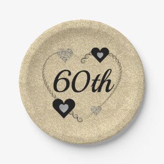 Pretty special party plates 60th