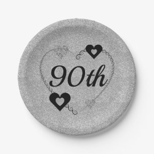 Pretty special party plates 90th