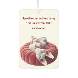 Pretty Sphynx Cat Air Freshener