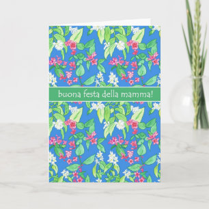 Pretty Spring Blossom Italian Mother's Day Card