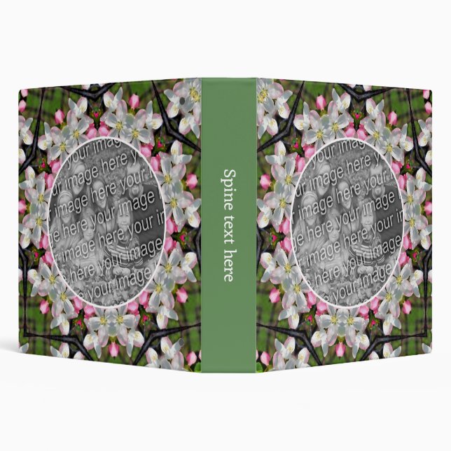 Pretty Spring Blossoms Frame Create Your Own Photo Binder (Background)